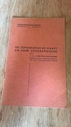 De topografische kaart en hare vervaardiging, Ophalen of Verzenden, Zo goed als nieuw