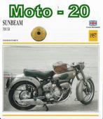 Moto20 motorkaart sunbeam 500 s8 ( 1957 ), Ophalen of Verzenden, Zo goed als nieuw