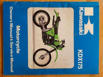 Werkplaatshandboek Kawasaki KDX175 beschikbaar voor biedingen