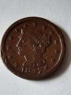 One cent 1847 usa  kk f.21.2, Postzegels en Munten, Munten | Amerika, Ophalen of Verzenden, Noord-Amerika