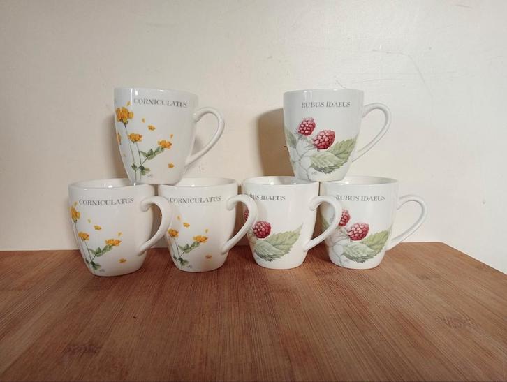 6 Marjolein Bastin Mokken - Wildflowers, Huis en Inrichting, Keuken | Servies, Ophalen of Verzenden