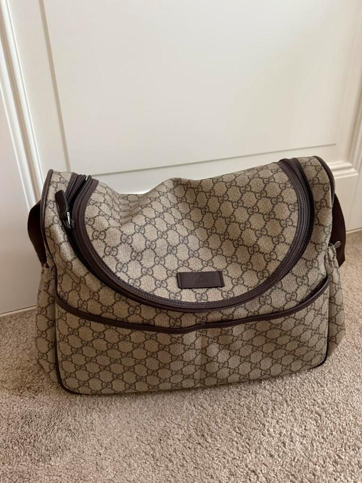 Originele Gucci luiertas (Gucci GG supreme changing bag), Kinderen en Baby's, Luiertassen, Zo goed als nieuw, Schoudertas, Ophalen of Verzenden
