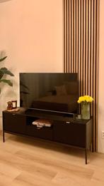 TV meubel zwart - Meubella Navil, 150 tot 200 cm, Minder dan 100 cm, 25 tot 50 cm, Gebruikt