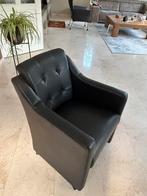 6 Vol Leren stoelen met wielen, Huis en Inrichting, Fauteuils, Ophalen of Verzenden, Zo goed als nieuw