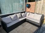 Wicker Loungebank, Tuin en Terras, Tuinsets en Loungesets, Ophalen, 5 zitplaatsen, Zo goed als nieuw, Loungeset