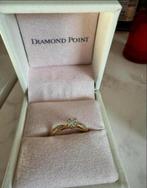 Golden ring, 0.15 ct Diamond, Enchanted, 20 of groter, Ophalen of Verzenden, Zo goed als nieuw, Dame