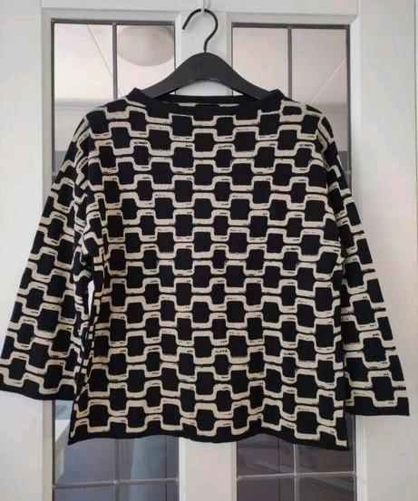 Natan Trui Beige Zwart Motief Maat L, Kleding | Dames, Truien en Vesten, Gedragen, Maat 42/44 (L), Beige, Ophalen of Verzenden