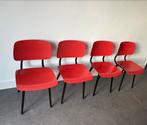 Friso Kramer Red Revolt Stoelen - Set van 4, Huis en Inrichting, Stoelen, Gebruikt, Friso Kramer, Vier, Metaal