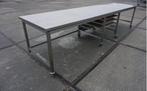 RVS Tafel, werktafel | 390 x 90, Zakelijke goederen, Horeca | Keukenapparatuur, Ophalen of Verzenden, Gebruikt, RVS Meubilair