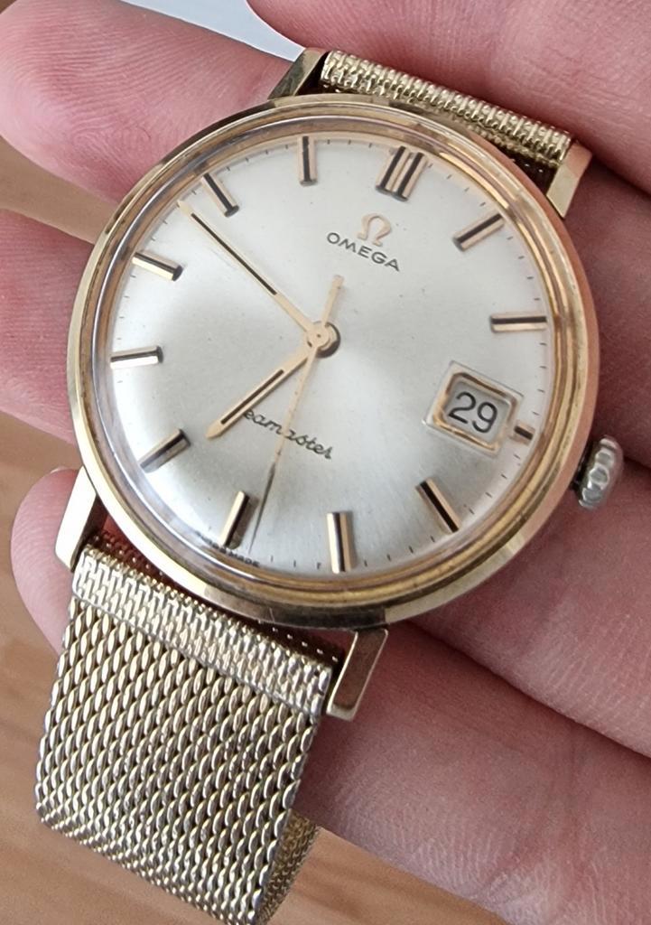 Omega seamaster, Sieraden, Tassen en Uiterlijk, Horloges | Antiek, Polshorloge, Omega, Staal, 1960 of later, Met bandje, Ophalen of Verzenden