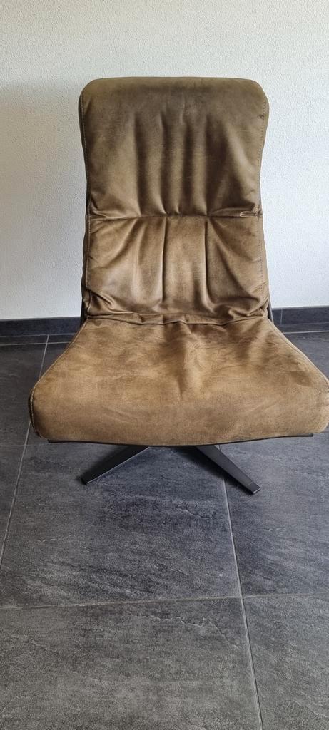 Fauteuils Quibus Bull Moss (als nieuw!) Nieuwprijs €830, Huis en Inrichting, Fauteuils, Zo goed als nieuw, Leer, 50 tot 75 cm