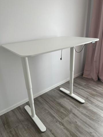 Elektrische zit-sta bureau (ikea bekant model) 120x80cm - afbeelding 2