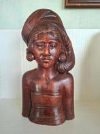 FRAAI! Buste Balinese schone/houtsnijwerk/ jaren '50, Ophalen of Verzenden
