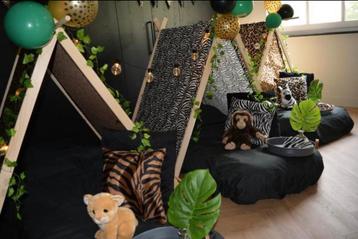 Slaapfeestje thema Jungle te huur in Duiven beschikbaar voor biedingen