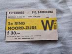Oud kaartje feyenoord-fc barcelona 8 augustus 1992, Ophalen of Verzenden, Feyenoord