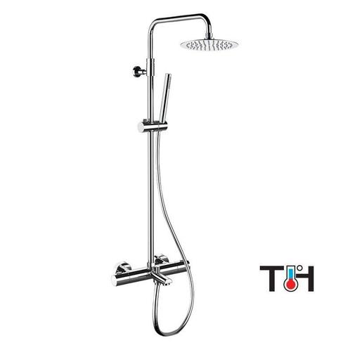 Thermostatische opbouw bad doucheset 30cm telescopisch, Doe-het-zelf en Verbouw, Sanitair, Nieuw, Douche, Chroom, Ophalen of Verzenden