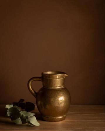 Antieke Bronzen Kan – 16x15 cm beschikbaar voor biedingen