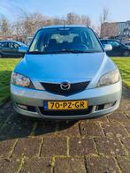 Mazda 2 1.4 16V 2005 Blauw airco, Auto's, Voorwielaandrijving, 1025 kg, 40 €/maand, Zwart