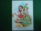 (1499) Kinderkaart: Meisje met gieter, Verzenden, 1980 tot heden, Gelopen, Kinderen