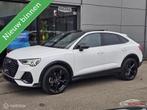 Audi Q3 Sportback 45 TFSI e S Edition Panorama/3x S-line/Cam, Auto's, Adaptive Cruise Control, Zwart, Leder en Stof, Wit