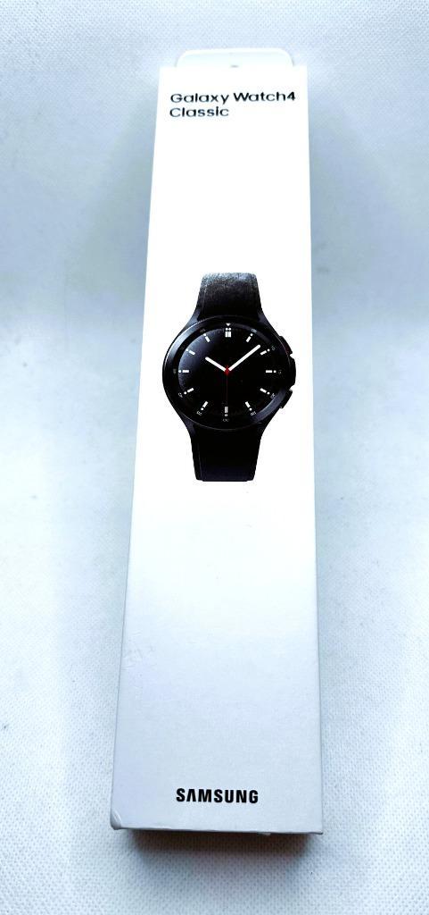 Samsung Galaxy Watch 4 Classic 46mm Nieuw Slechts: € 100 !, Sieraden, Tassen en Uiterlijk, Sporthorloges, Nieuw, Android, Zwart