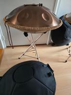 Mooie Handpan 10 noten met houten standaard D Mineur – 432Hz, Ophalen of Verzenden, Nieuw, Melodische percussie