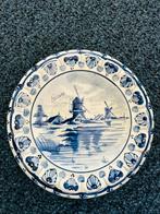 Delfts blauw wandbordje molens, Antiek en Kunst, Antiek | Wandborden en Tegels, Ophalen of Verzenden