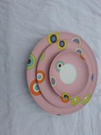 Dibbern roze multi color bordjes, Ophalen of Verzenden