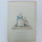 Woman & Child of Friesland 1817 Ingekleurde gravure Klederdr, Ophalen of Verzenden