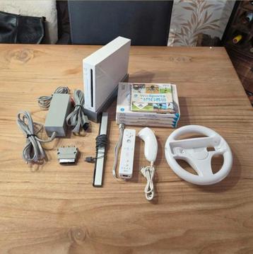 Nintendo Wii met 5 games en 1 controller beschikbaar voor biedingen