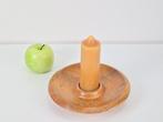 Vintage houten kandelaar hout mid century 1960 Denmark, Huis en Inrichting, Woonaccessoires | Kandelaars en Kaarsen, Gebruikt