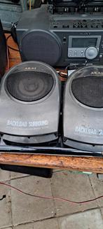 Akai Backload Surround Speakers - Type AE S91, Audio, Tv en Foto, Luidsprekers, Ophalen of Verzenden, Gebruikt, Front, Rear of Stereo speakers