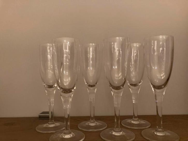 6 Luigi Bormioli Michelangelo Glazen op Voet - ZGAN, Antiek en Kunst, Antiek | Glas en Kristal, Ophalen of Verzenden
