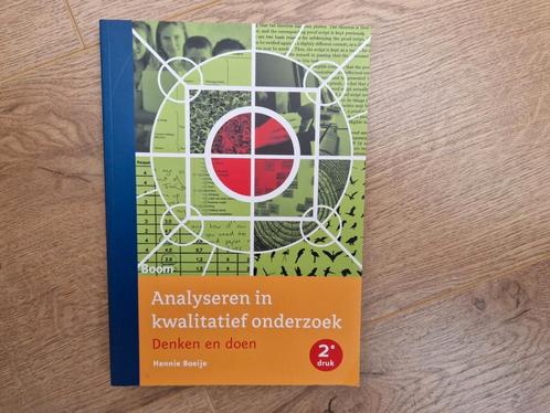 Hennie Boeije - Analyseren in kwalitatief onderzoek, Boeken, Studieboeken en Cursussen, Zo goed als nieuw, Ophalen of Verzenden