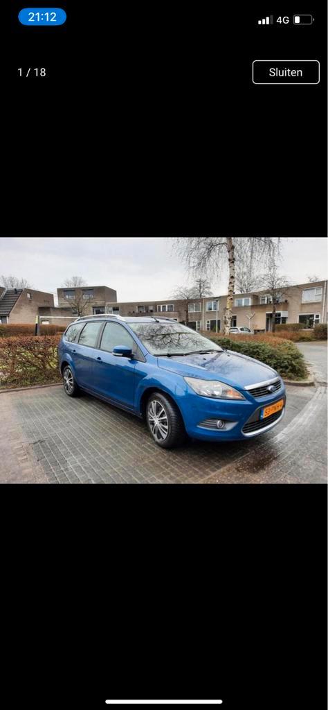 Ford Focus 1.8 92KW Wagon 2011 Blauw | goede auto, echt!, Auto's, Ford, Particulier, Focus, Benzine, C, Stationwagon, Handgeschakeld