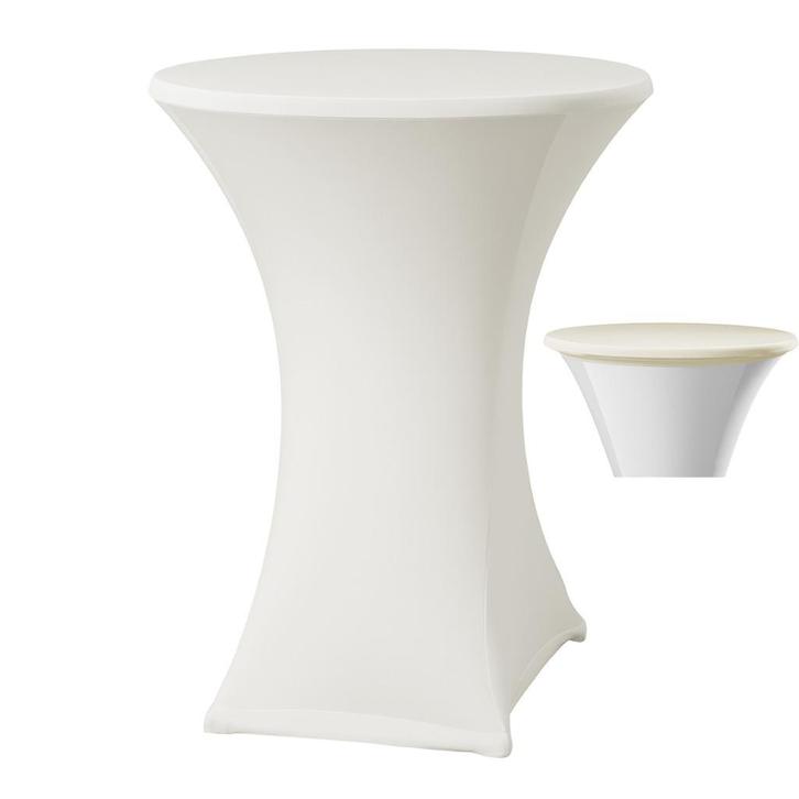 Statafelhoes samba rond met topcover ecru, Huis en Inrichting, Tafelkleden, Nieuw, Rond, Ophalen of Verzenden