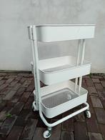 (Bijzet) karretje trolley ikea, Ophalen, Zo goed als nieuw