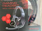 NIEUW GAMING HEADSET KOPTELEFOON PC PS4/5 MICROFOON JACK 3.5, Ophalen of Verzenden, Zo goed als nieuw, Over-ear, Volumeregelaar