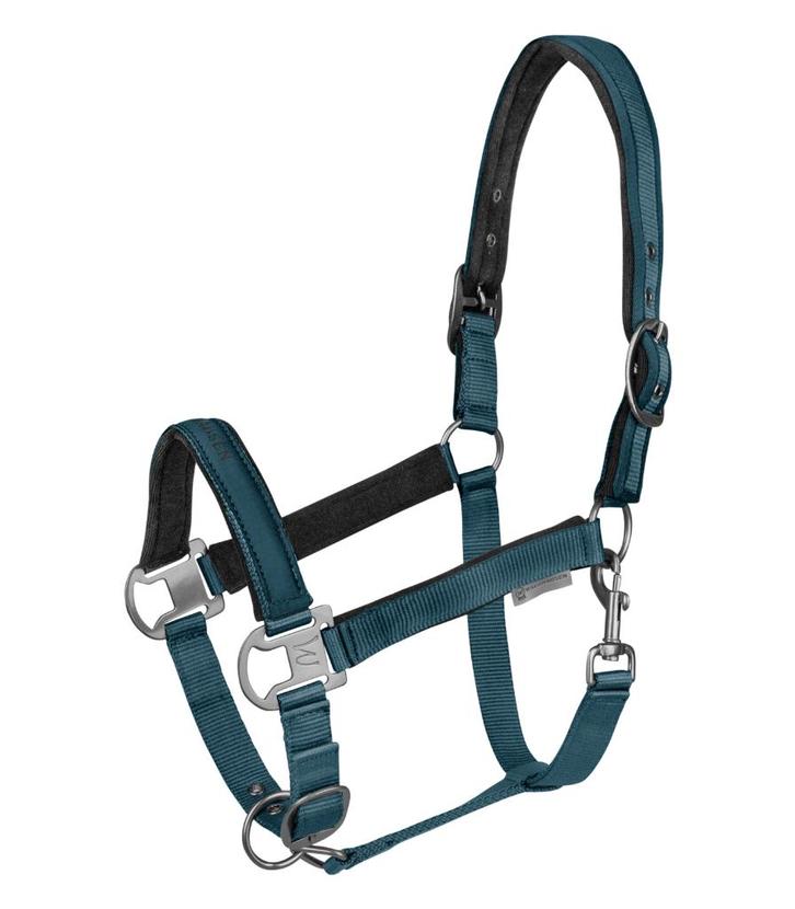 Waldhausen Anatomisch halster Atletisch Petrolblauw Cob,Full, Dieren en Toebehoren, Paarden en Pony's | Overige Paardenspullen