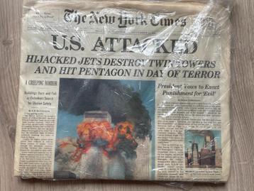 Originele New York Times 9/11 editie – 12 sept 2001 – €100 beschikbaar voor biedingen