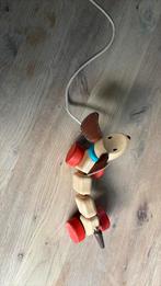 Houten trekhond plantoys (dille&kamille)., Ophalen of Verzenden, Zo goed als nieuw, Overige typen