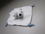 Nutricia wit zacht pluche knuffeldoek ijsbeer blauw/witte kn, Ophalen of Verzenden, Nieuw, Beer