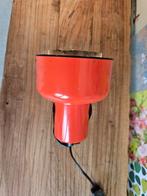 Retro Oranje Lamp met Klip, Ophalen of Verzenden, Gebruikt, Metaal, Retro