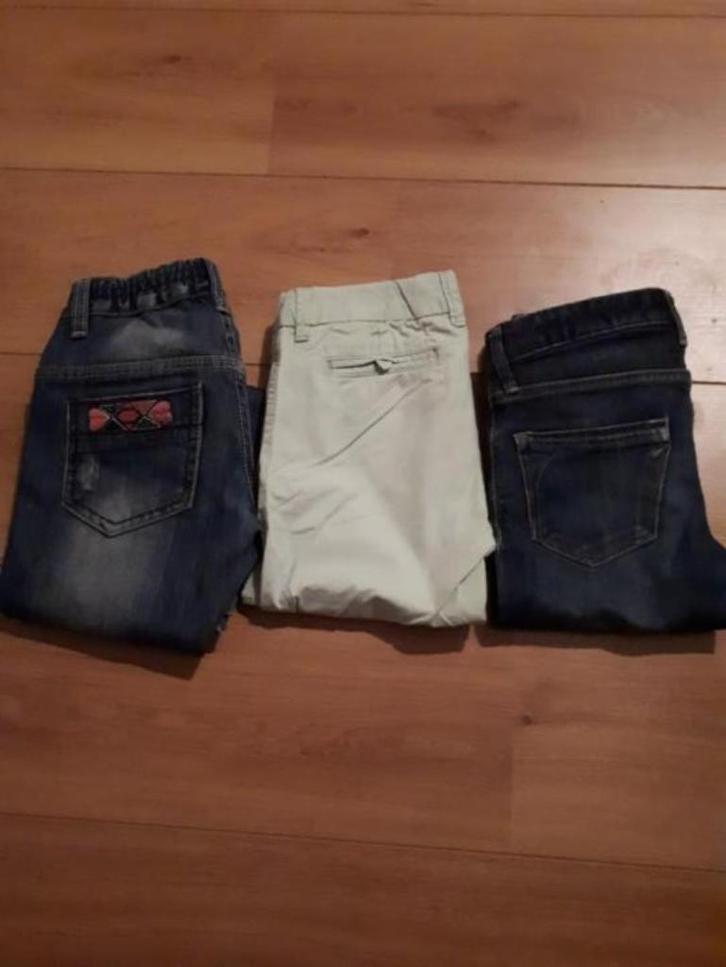 3 merkbroeken van Eager Beaver en Scotch R'belle, Kinderen en Baby's, Kinderkleding | Maat 128, Zo goed als nieuw, Meisje, Broek
