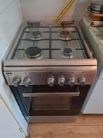 Etna RVS gasfornuis met oven 50 cm breed, Ophalen of Verzenden, Grill, Gas, 4 kookzones