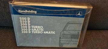 MB W 124 handleiding. beschikbaar voor biedingen