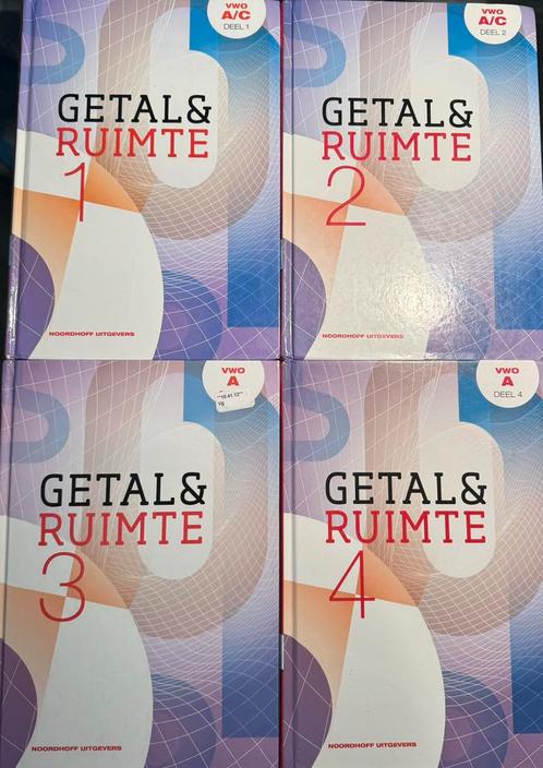 Getal & Ruimte VWO A/C Deel 1-4 (11e editie) - Compleet Set!, Boeken, Schoolboeken, Nieuw, Wiskunde A, VWO, Ophalen of Verzenden