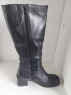 Elegante zwarte leren Ecco laarzen maat 41, Kleding | Dames, Schoenen, Zwart, Ophalen of Verzenden, Gedragen, Hoge laarzen