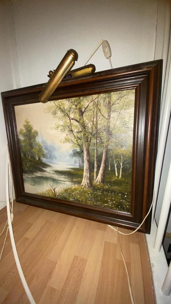 Prachtig Schilderij van Cantrell - Landschap met bomen, Antiek en Kunst, Ophalen