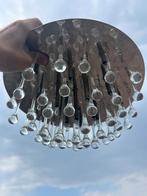Glazen Hanglamp Kroonluchter - 36cm, Ophalen, Gebruikt, Glas